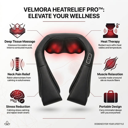 Velmora HeatRelief Pro™ – Heated Neck & Shoulder Massager