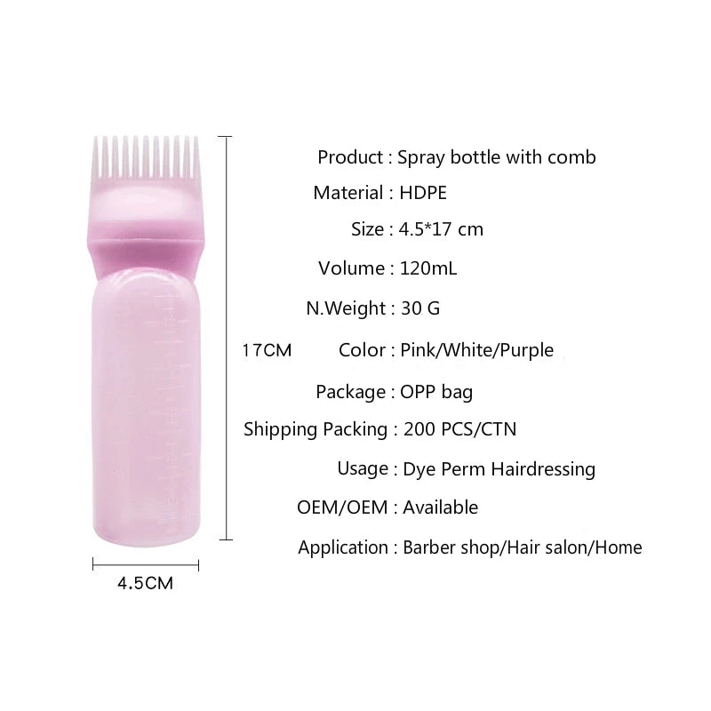 Hair Oil Applicator Bottle for Precise Scalp Care