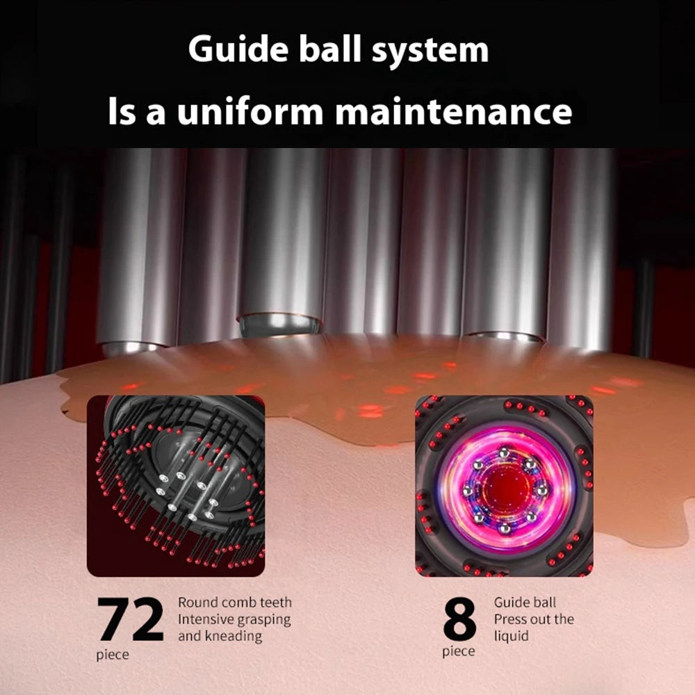 Electric massager vibration settings close-up